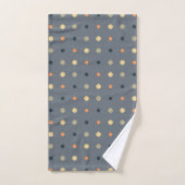 points bleu, jaune et orange (Serviette à main)