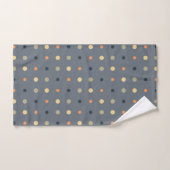 points bleu, jaune et orange (Serviette à main)