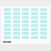 Points bleus Baby shower Favoriser les autocollant (Feuille)