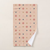 Points bleus, bleus et or (Serviette à main)