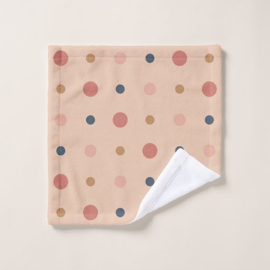 Points bleus, bleus et or (Gant de toilette)