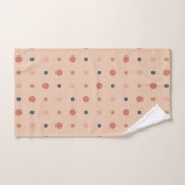 Points bleus, bleus et or (Serviette à main)
