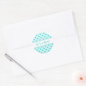 Points bleus C'est un Baby shower garçon Stickers (Enveloppe)
