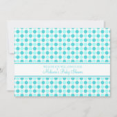 Points Bleus Custom Baby Shower Invitations (Devant)