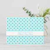 Points Bleus Custom Baby Shower Invitations (Debout devant)