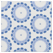 points bleus dans un cercle 1 cour tissu (fermé)