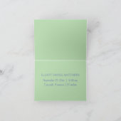 Points bleus et blancs avec monogramme vert (Intérieur)