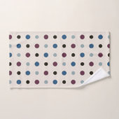 Points bleus et magenta (Serviette à main)