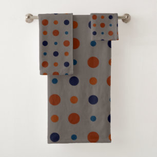 points bleus et oranges