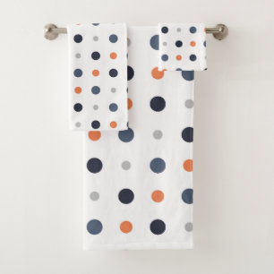 points bleus et oranges
