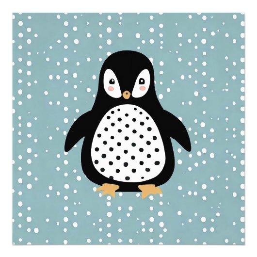 Points Bleus Pingouin - Élargissement de la photo (Devant)