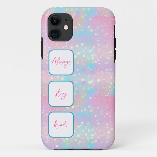 Points brillants unicorne couleurs coque iphone (Dos)