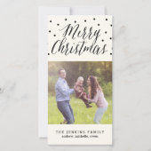 Points classiques Carte photo de Noël (Devant)