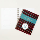 Points colorés amusants Multicolor Monogramme tend (Devant avec enveloppe)