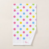 Points Colorés Colorés (Serviette à main)