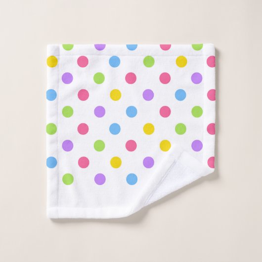 Points Colorés Colorés (Gant de toilette)