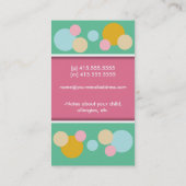 Points colorés de carte de maman (Dos)