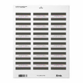 Points colorés - Étiquettes d'adresse (Feuille entière)