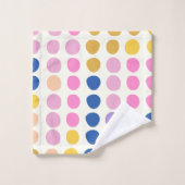 Points colorés mignons Motif scandinave (Gant de toilette)