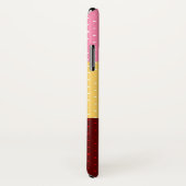 Points colorés Monogramme Coque iPhone X élégant (Dos/Droite)