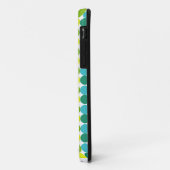 Points colorés Personnalisé Monogramme coque iphon (Dos/Gauche)