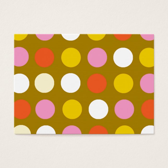 Points colorés vifs. Jaune, rose, blanc (Devant)
