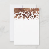 Points Confetti Blanc & Bronze Glamor Shimmer RSVP (Dos)