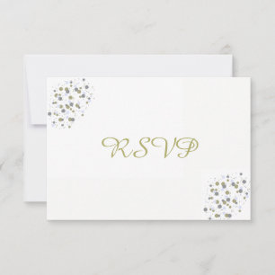 Points Confetti Bleu Doré RSVP