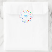 Points Confetti colorés 1er Sticker Anniversaire (Sac)