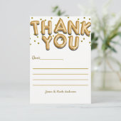 Points Confetti de Ballons d'or Carte de remerciem (Debout devant)