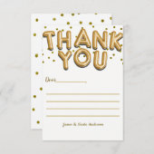 Points Confetti de Ballons d'or Carte de remerciem (Devant / Derrière)