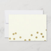 Points Confetti de Bourgogne et d'or Réponse Maria (Dos)