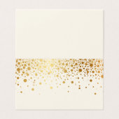 Points Confetti Faux Gold Foil | Vintage ivoire (Outside Unfolded)