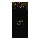 Points Confetti Foil Noir et Or - Programme (Devant)