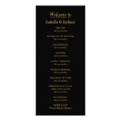 Points Confetti Foil Noir et Or - Programme (Dos)