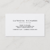 Points Confetti Noir Carte de visite moderne (Dos)