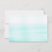 Points Confetti Or et réponse Mariage Aquarelle (Dos)