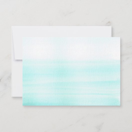 Points Confetti Or et réponse Mariage Aquarelle (Dos)