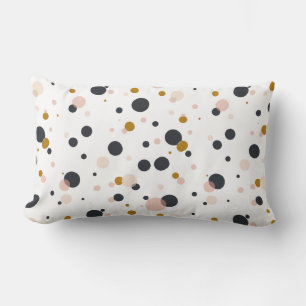 Points Confetti rose et or Coussin