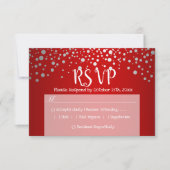 Points Confetti rouges et argentés - RSVP (Devant)