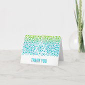 Points Confetti Turquoise Lime Merci vert (Devant)