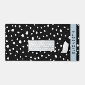 Points dalmatiens, Spots, Noir et Blanc, Votre nom (Clavier et souris)