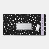Points dalmatiens, Spots, Noir et Blanc, Votre nom (Clavier et souris)