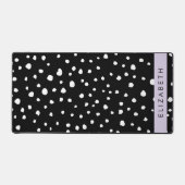 Points dalmatiens, Spots, Noir et Blanc, Votre nom (Recto)