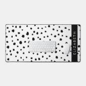 Points dalmatiens, Spots, Noir et Blanc, Votre nom (Clavier et souris)