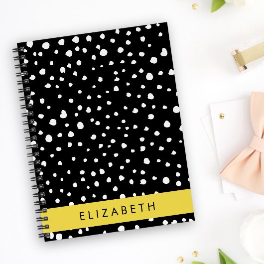 Points dalmatiens, Spots, Noir et Blanc, Votre nom