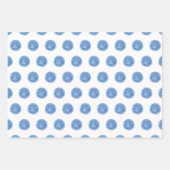 Points d'aquarelle bleu En vichy papier d'envelopp (Devant 2)