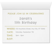 Points d'aquarelle Hattie Confetti Invitation (Intérieur Horizontal (Bas))