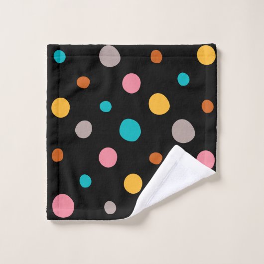 Points d'aquarelle multicolore 2 (Gant de toilette)