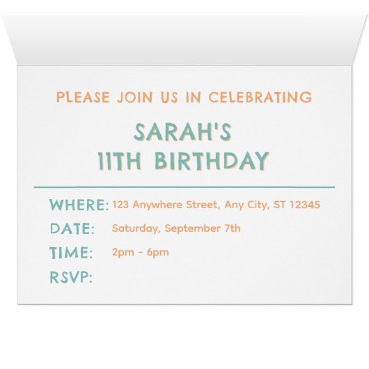 Points d'aquarelle Rainbow Confetti Invitation (Intérieur Horizontal (Bas))